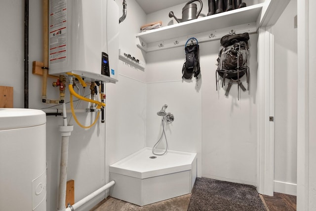 304 Stumptown Loop, Whitefish, MT 59937 - mudroom featuring water heater