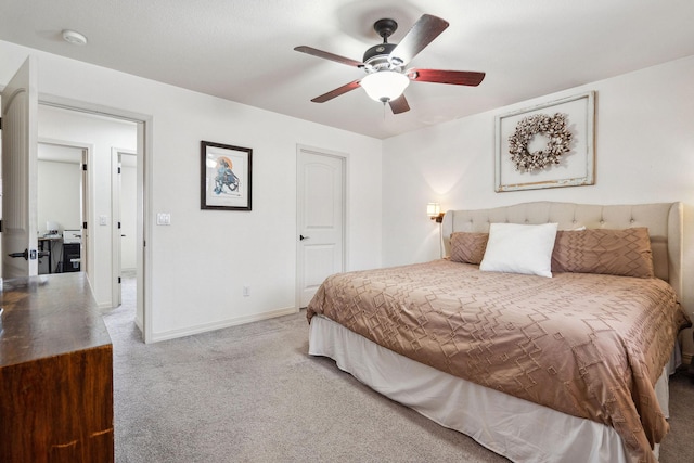 425 Northridge Dr, Kalispell, MT 59901 - carpeted bedroom with baseboards and a ceiling fan