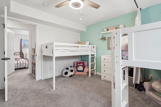 425 Northridge Dr, Kalispell, MT 59901 - bedroom with a ceiling fan and carpet