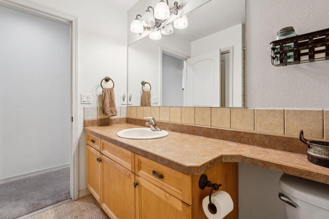 425 Northridge Dr, Kalispell, MT 59901 - bathroom with vanity and an inviting chandelier
