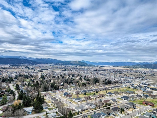425 Northridge Dr, Kalispell, MT 59901 - bird's eye view with a residential view and a mountain view