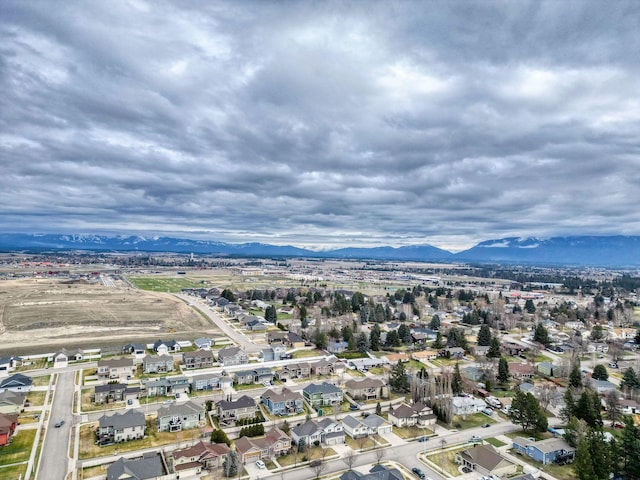 425 Northridge Dr, Kalispell, MT 59901 - aerial view with a mountain view and a residential view