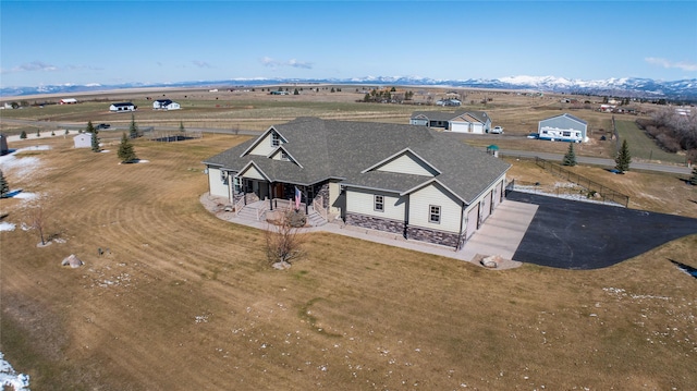 2160 Crested Wheat Loop, East Helena, MT 59635 - drone / aerial view with a mountain view and a rural view