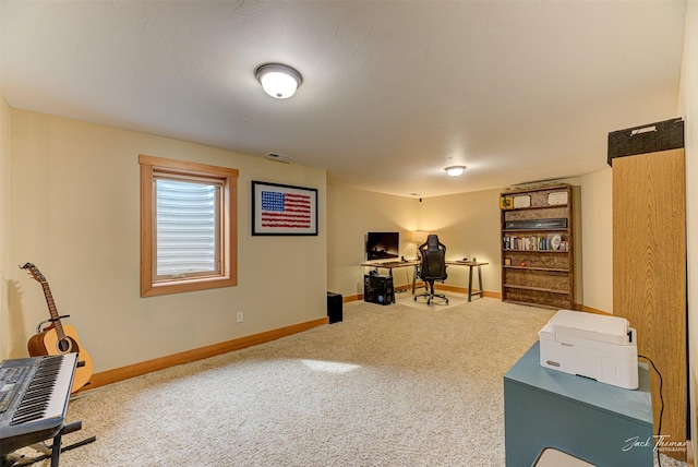 2160 Crested Wheat Loop, East Helena, MT 59635 - office area featuring carpet flooring, baseboards, and visible vents