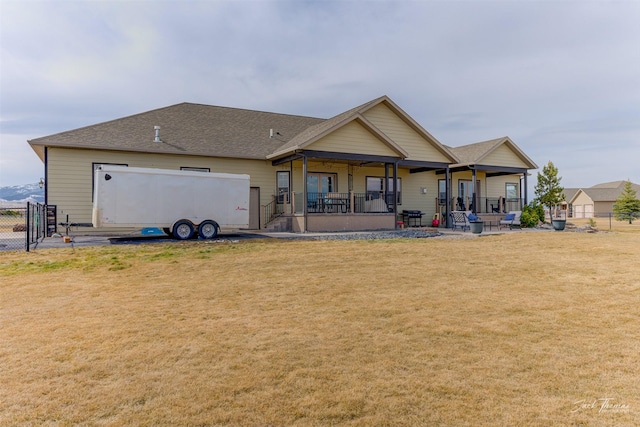 2160 Crested Wheat Loop, East Helena, MT 59635 - back of property with a yard and fence