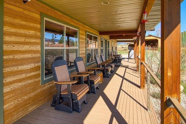 1030 S Sunset Bench Rd, Stevensville, MT 59870 - view of deck