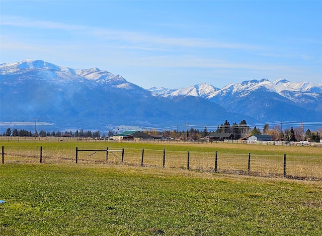 1030 S Sunset Bench Rd, Stevensville, MT 59870 - mountain view with rural landscape and a pastoral area