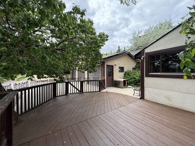 521 Clarke St, Helena, MT 59601 - view of wooden deck