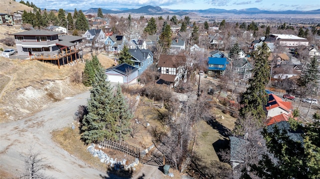 521 Clarke St, Helena, MT 59601 - aerial perspective of suburban area featuring mountains