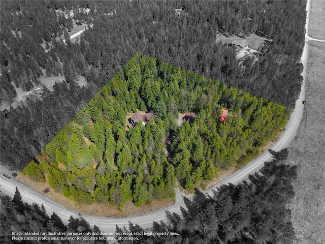 69 Fir Dr, Thompson Falls, MT 59873 - bird's eye view with a forest view