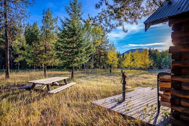 345 River Dr, Polebridge, MT 59928 - view of deck