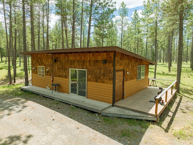 5228 Sophie Lake Rd, Eureka, MT 59917 - view of outbuilding featuring a view of trees
