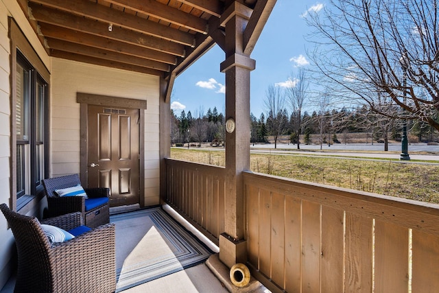 6104 Monterra Ave Unit A, Whitefish, MT 59937 - balcony with view of scattered trees