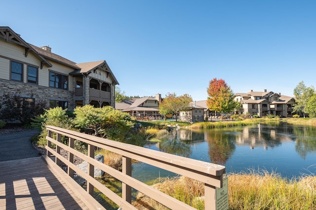 6104 Monterra Ave Unit A, Whitefish, MT 59937 - dock featuring a residential view and a water view