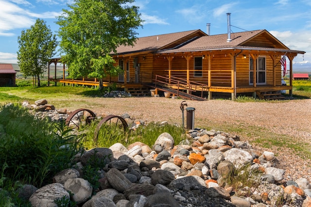 68 Bieler Ln, Sheridan, MT 59749 - rear view of property with roof with shingles