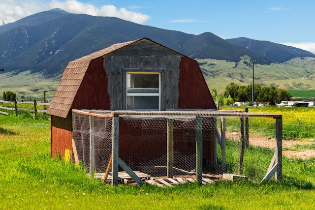 68 Bieler Ln, Sheridan, MT 59749 - view of poultry coop with a mountain view and a rural view