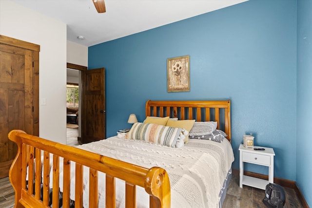 388 Cherry Creek Rd, Thompson Falls, MT 59873 - bedroom featuring wood finished floors and ceiling fan