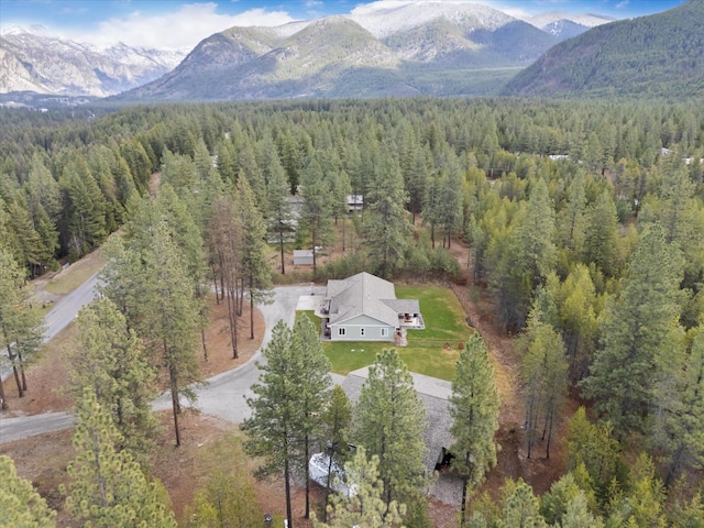 388 Cherry Creek Rd, Thompson Falls, MT 59873 - view of property location featuring a heavily wooded area and a mountainous background