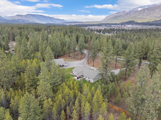 388 Cherry Creek Rd, Thompson Falls, MT 59873 - drone / aerial view of a forest and a mountainous background