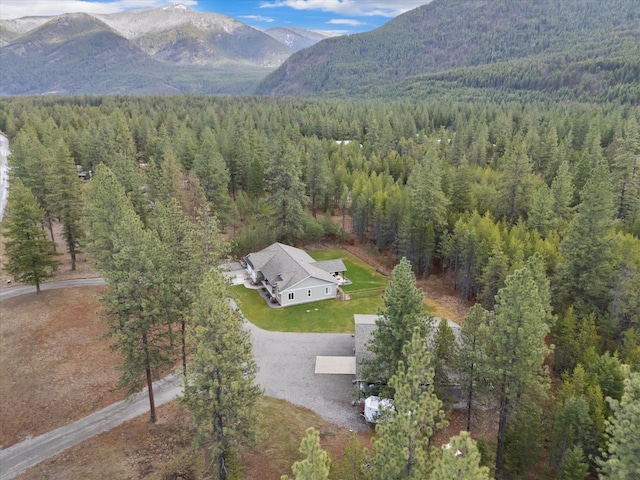 388 Cherry Creek Rd, Thompson Falls, MT 59873 - aerial view of property's location with a forest and mountains