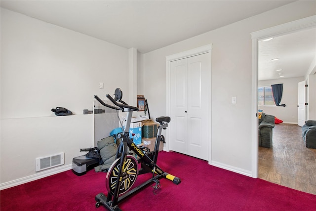 227 Jackson Peak Dr, Kalispell, MT 59901 - workout room featuring visible vents and baseboards