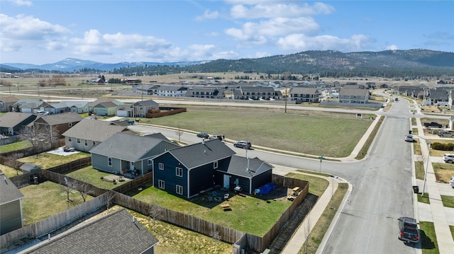 227 Jackson Peak Dr, Kalispell, MT 59901 - birds eye view of property with a mountain view and a residential view