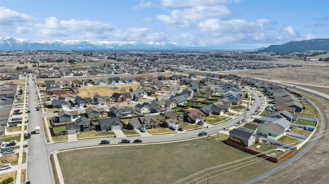227 Jackson Peak Dr, Kalispell, MT 59901 - aerial view featuring a mountain view and a residential view