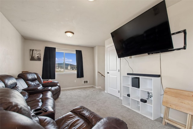 227 Jackson Peak Dr, Kalispell, MT 59901 - living area featuring baseboards, visible vents, and carpet floors