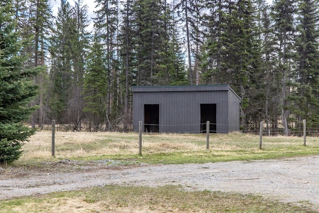 3700 Glen Lake Rd, Eureka, MT 59917 - view of pole building featuring a forest view