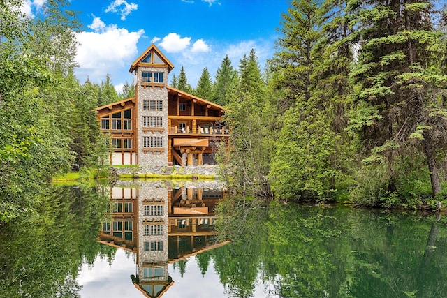 3700 Glen Lake Rd, Eureka, MT 59917 - view of building exterior featuring a water view