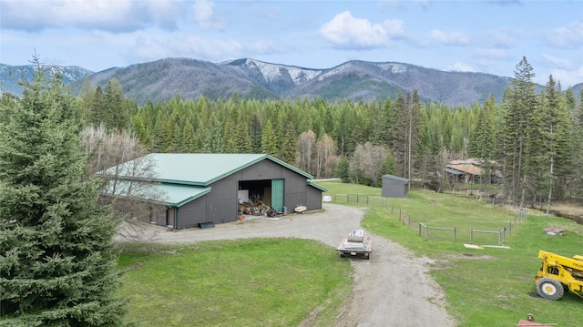 3700 Glen Lake Rd, Eureka, MT 59917 - view of mountain background featuring a heavily wooded area