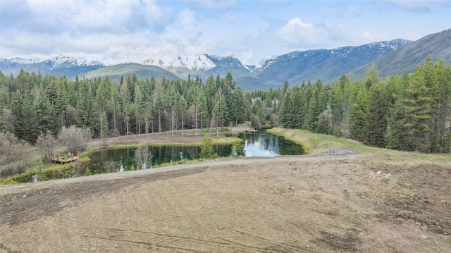 3700 Glen Lake Rd, Eureka, MT 59917 - mountain view featuring a large body of water and a forest