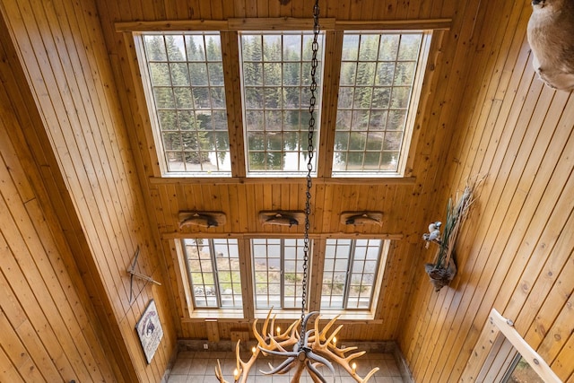 3700 Glen Lake Rd, Eureka, MT 59917 - entryway featuring wood walls and healthy amount of natural light