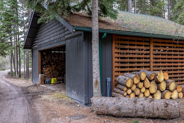3700 Glen Lake Rd, Eureka, MT 59917 - view of home's exterior with an outbuilding