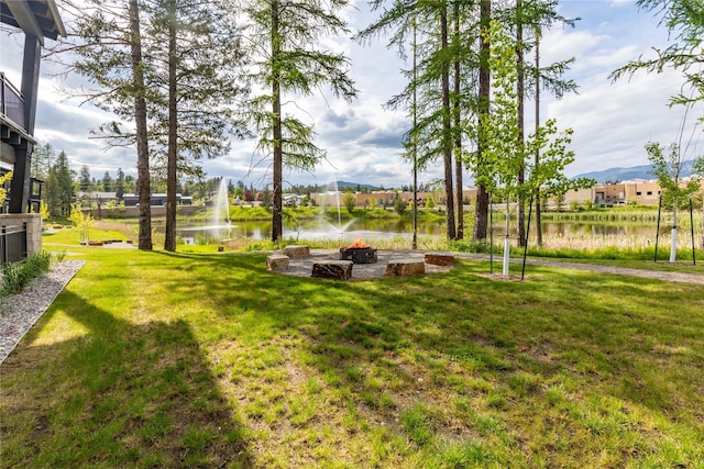 317 Akers Ln Unit H, Whitefish, MT 59937 - view of grassy yard with a water view and a residential view