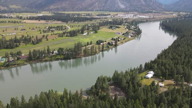 85 Osprey Dr E, Thompson Falls, MT 59873 - aerial view of property's location featuring a water and mountain view