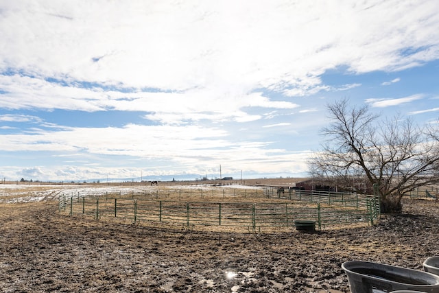 44688 N Foothills Dr, Ronan, MT 59864 - view of yard featuring a view of rural / pastoral area, an enclosed riding area, and fence