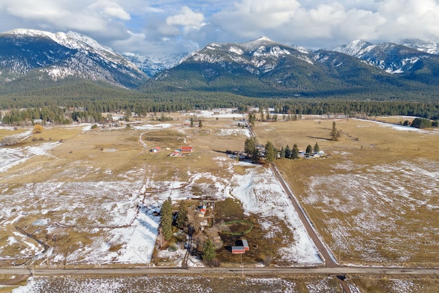 44688 N Foothills Dr, Ronan, MT 59864 - drone / aerial view of a mountain backdrop