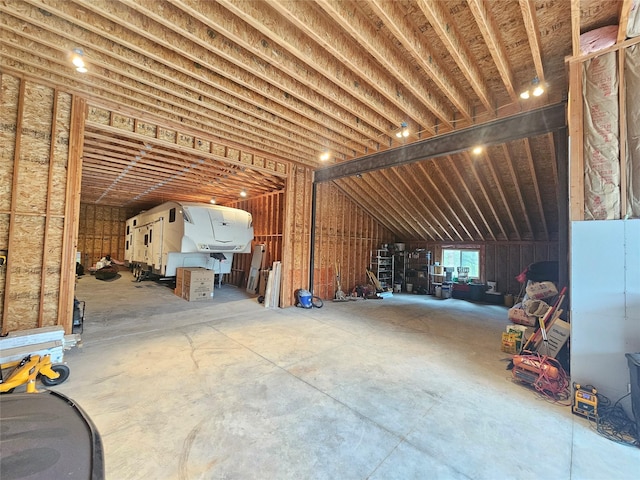 view of attic
