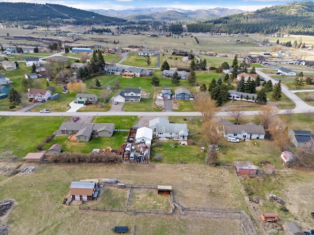 385 Meadow Hills Dr, Kalispell, MT 59901 - aerial overview of property's location with mountains