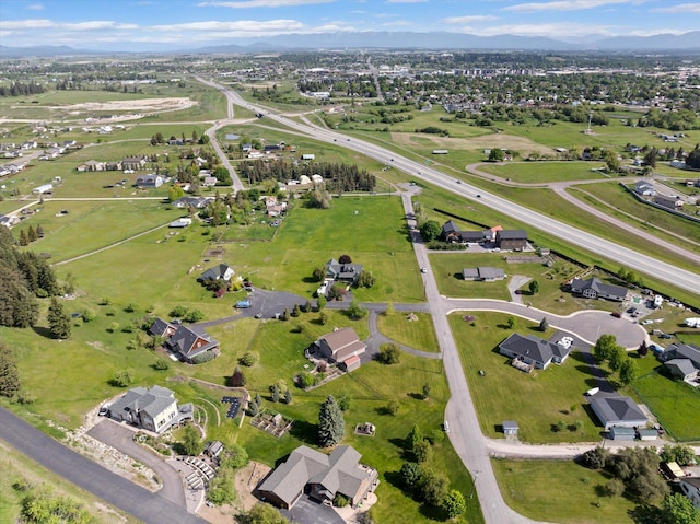 8 Primrose Ct, Kalispell, MT 59901 - aerial view of property's location with mountains and nearby suburban area
