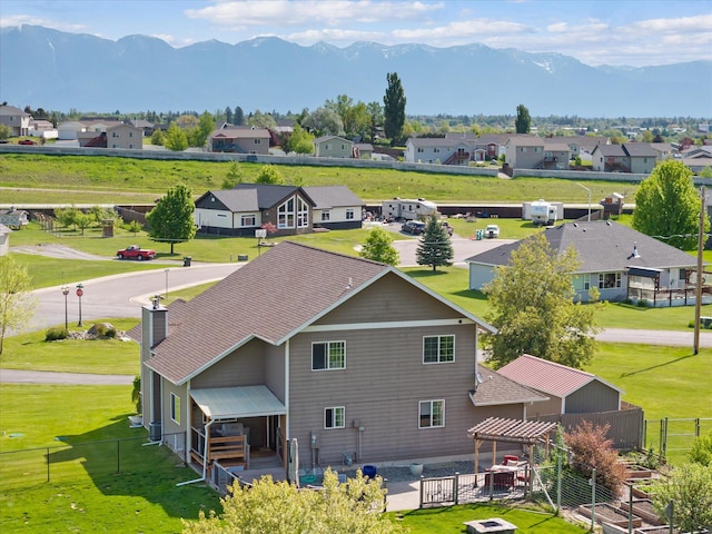8 Primrose Ct, Kalispell, MT 59901 - aerial perspective of suburban area featuring a mountain backdrop