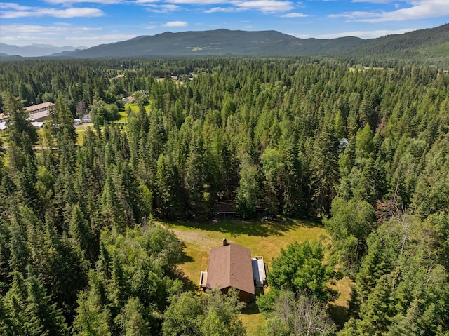 220 Ferndale Dr, Bigfork, MT 59911 - bird's eye view of a heavily wooded area and mountains