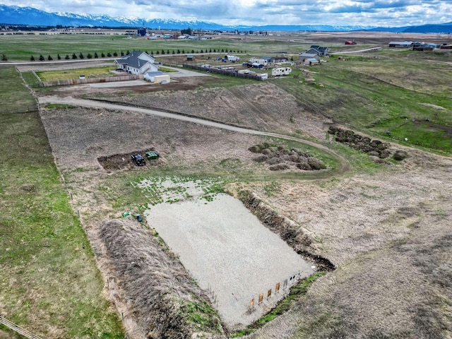 2650 W Valley Dr, Kalispell, MT 59901 - aerial view featuring a rural view and a mountain view