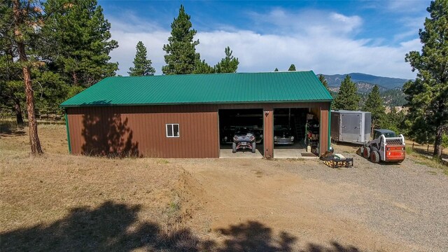 5 Alpine Valley Ln, Clancy, MT 59634 - view of pole building featuring a mountain view and driveway