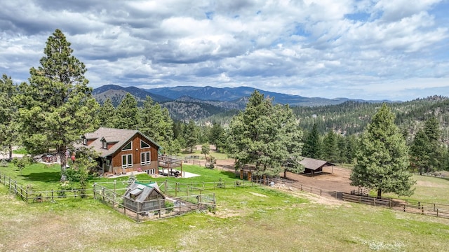5 Alpine Valley Ln, Clancy, MT 59634 - view of mountain background featuring rural landscape and a heavily wooded area