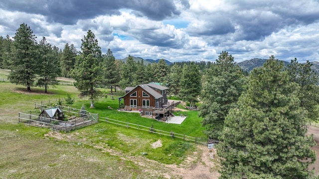 5 Alpine Valley Ln, Clancy, MT 59634 - view from above of property featuring a mountain backdrop