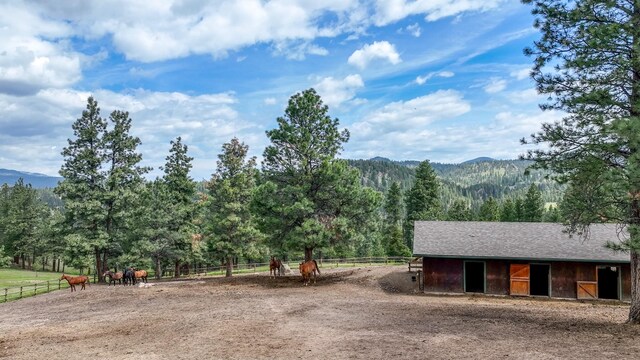 5 Alpine Valley Ln, Clancy, MT 59634 - view of mountain backdrop featuring a heavily wooded area and rural landscape