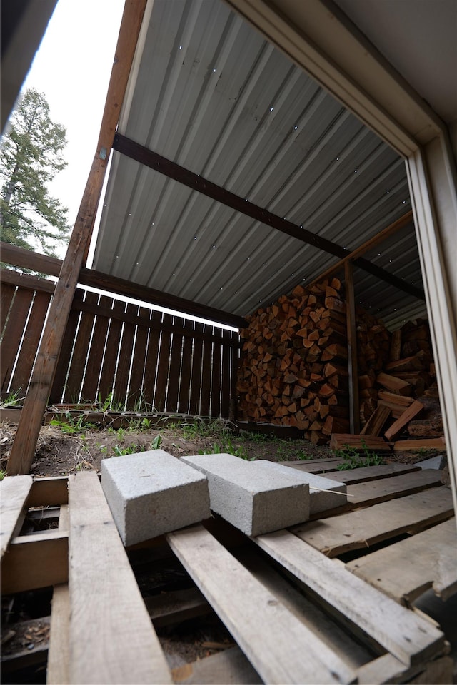 261 Locust Ln, Seeley Lake, MT 59868 - view of patio / terrace featuring fence