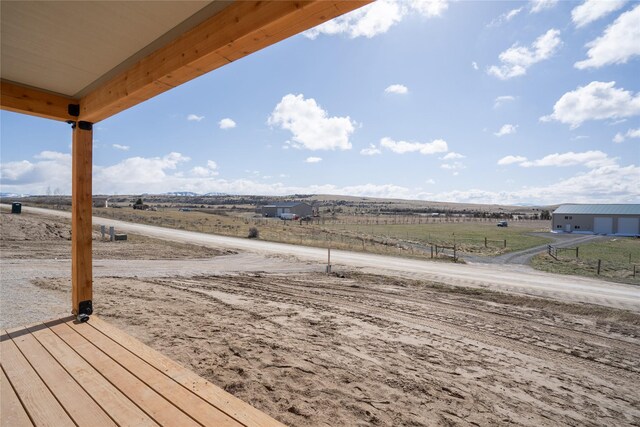 471 Lower Deep Creek Rd, Townsend, MT 59644 - wooden terrace with a rural view